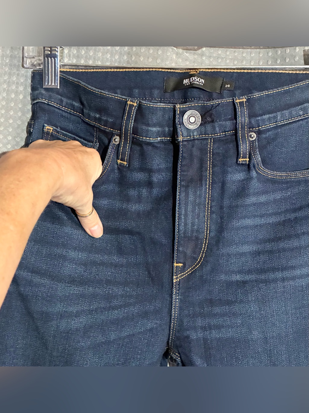 Hudson Barbara Jeans Sz 26 Italian Stretch Denim High Rise Skinny New W/Tags — image 4 of 8